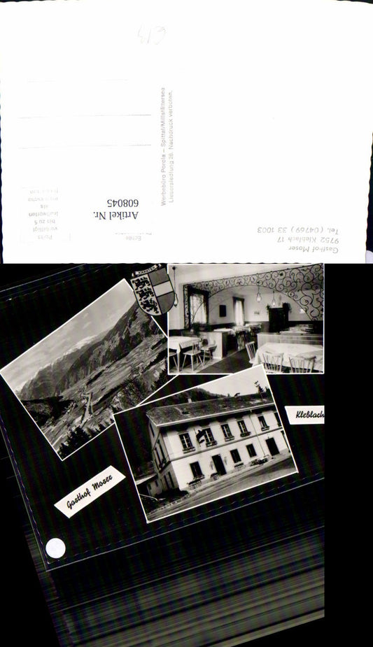 608045,Mehrbild Ak Kleblach Drautal Gasthof Moser