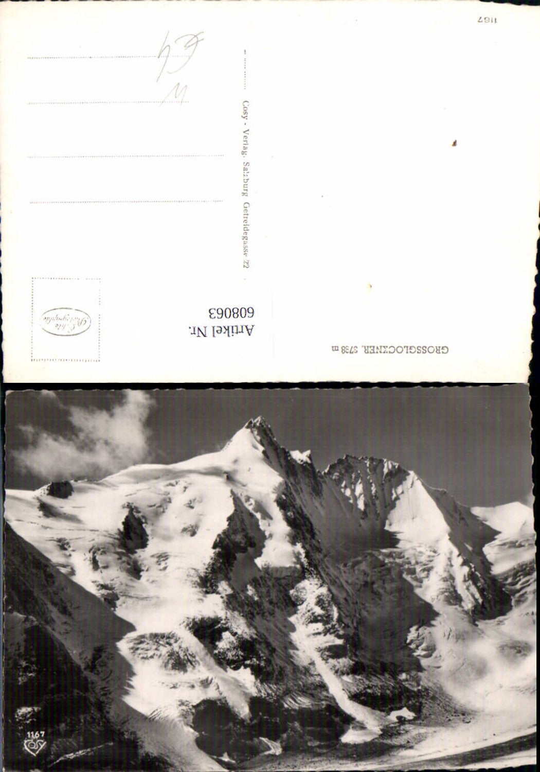 608063,Foto Ak Gipfel Großglockner b. Heiligenblut a. Großglockner