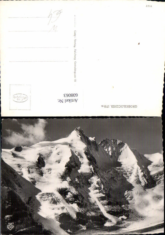 608063,Foto Ak Gipfel Großglockner b. Heiligenblut a. Großglockner