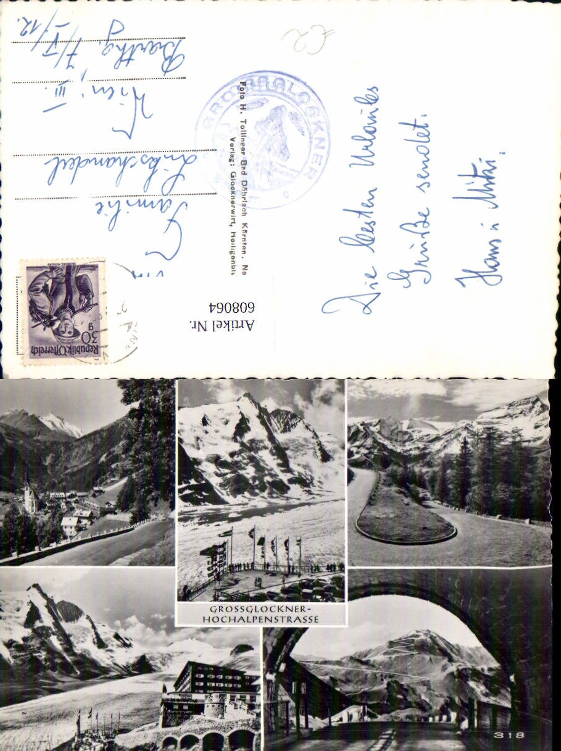 608064,Mehrbild Ak Großglockner Hochalpenstraße b. Heiligenblut a. Großglockner