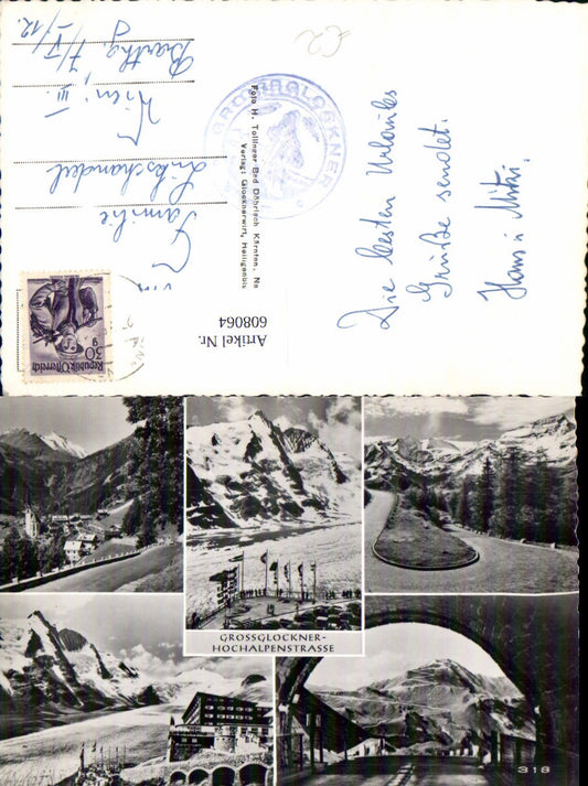 608064,Mehrbild Ak Großglockner Hochalpenstraße b. Heiligenblut a. Großglockner