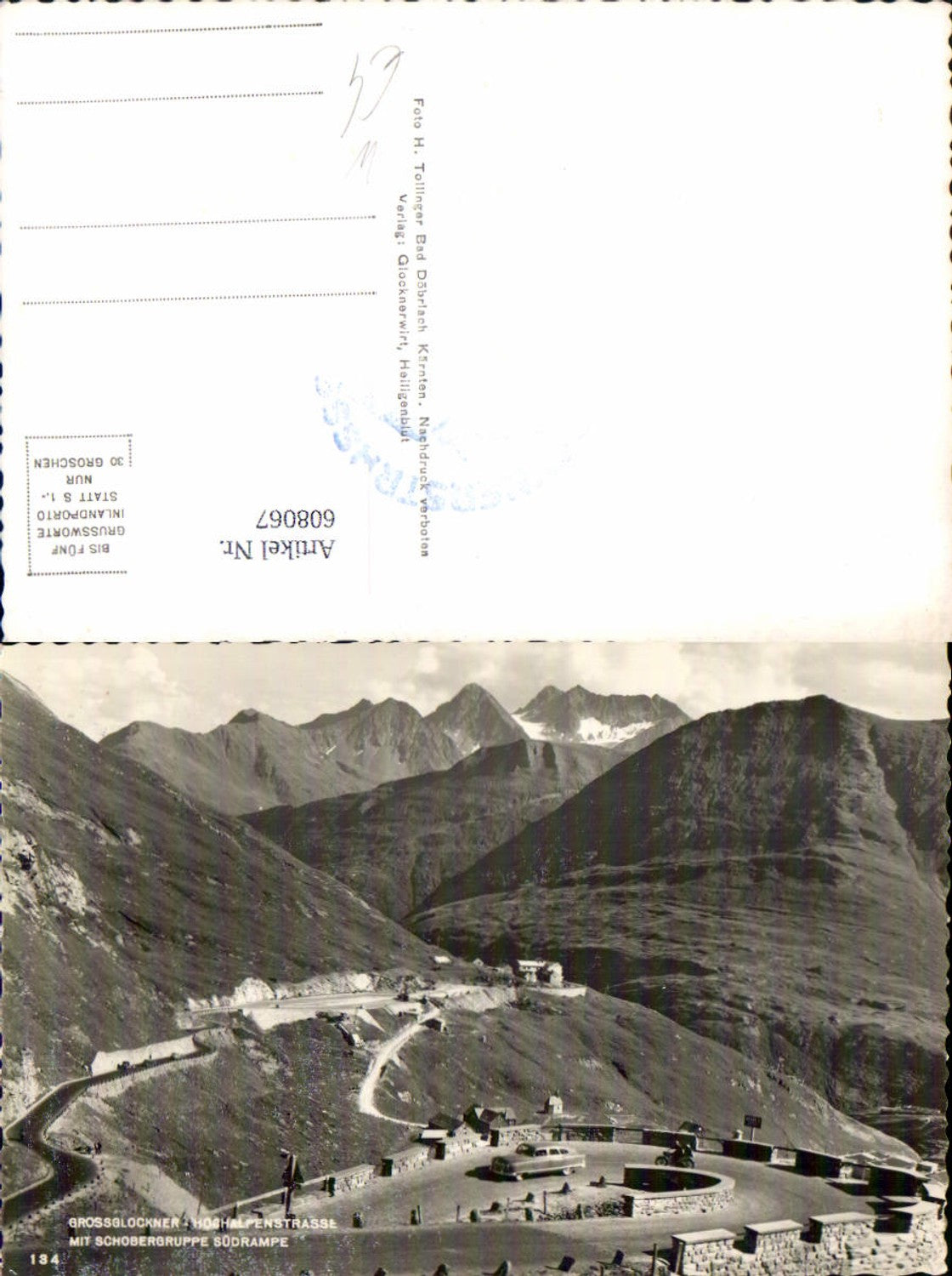 608067,Großglockner Hochalpenstraße b. Heiligenblut a. Großglockner Schobergruppe Südrampe