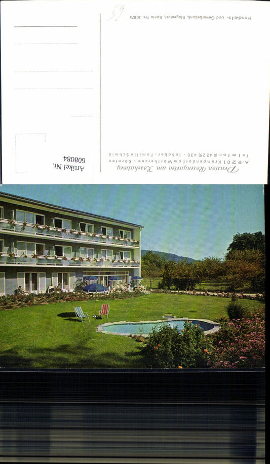 608084,Krumpendorf a. Wörthersee Pension Rosengarten a. Koschatweg