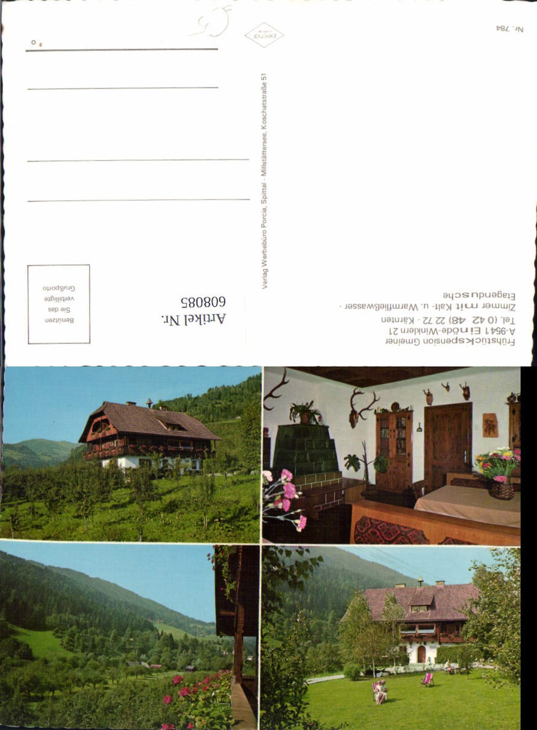 608085,Mehrbild Ak Einöde Winklern Kärnten Frühstückspension Gmeiner