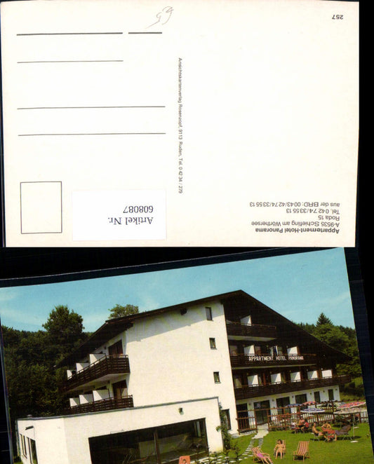 608087,Schiefling a. Wörthersee Appartement-Hotel Panorama