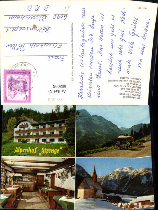 608096,Mehrbild Ak St Jakob Lesachtal Alpenhof Strenge Kirche