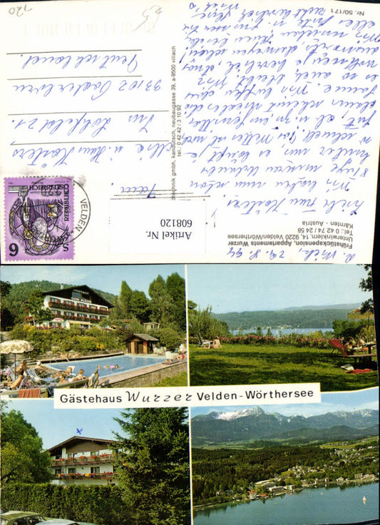608120,Mehrbild Ak Velden a. Wörthersee Frühstückspension Wurzer