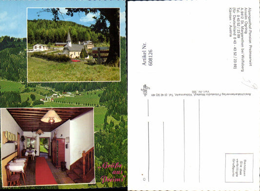 608126,Mehrbild Ak St Margarethen b. Wolfsberg Alpengasthof Pension Preimserwirt