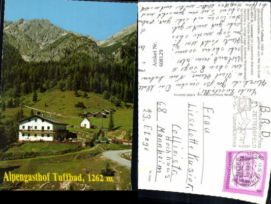 608129,St Lorenzen i. Lesachtal Alpengasthof Tuffbad