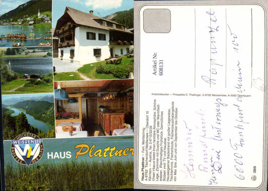 608131,Mehrbild Ak Techendorf a. Weißensee Haus Plattner
