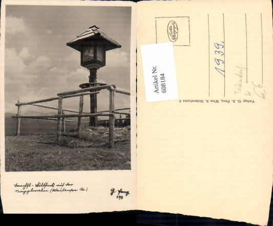 608184,Foto Ak Techendorf Weißensee Bildstock a. d. Naggler Alm