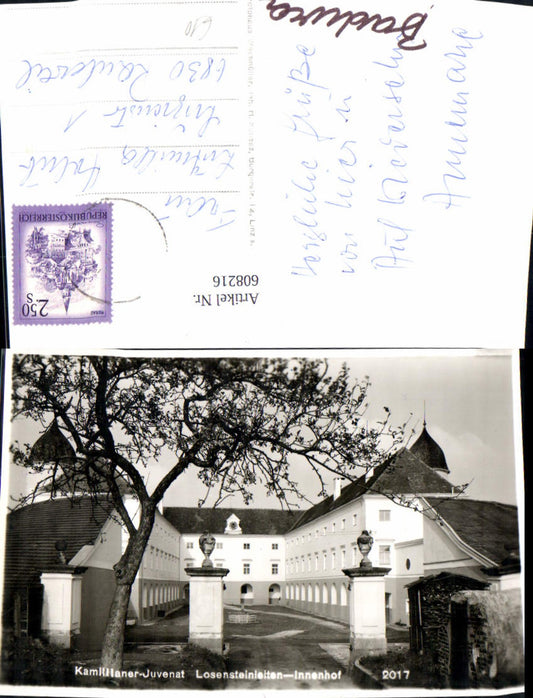 608216,Foto Ak Wolfern Kamillianer-Juvenat Losensteinleiten Innenhof