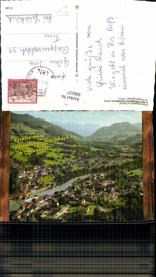 608227,Grünburg-Steinbach Steyrtal Sengsengebirge pub Alpine Luftbild 73607
