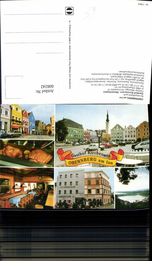 608242,Mehrbild Ak Obernberg a. Inn Gasthof Kirchenwirt Mostschuppen