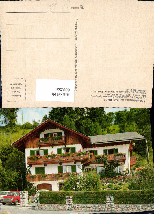 608253,St Wolgang i. Salzkammergut Wolfgangsee Frühstückspension Haus Kurz