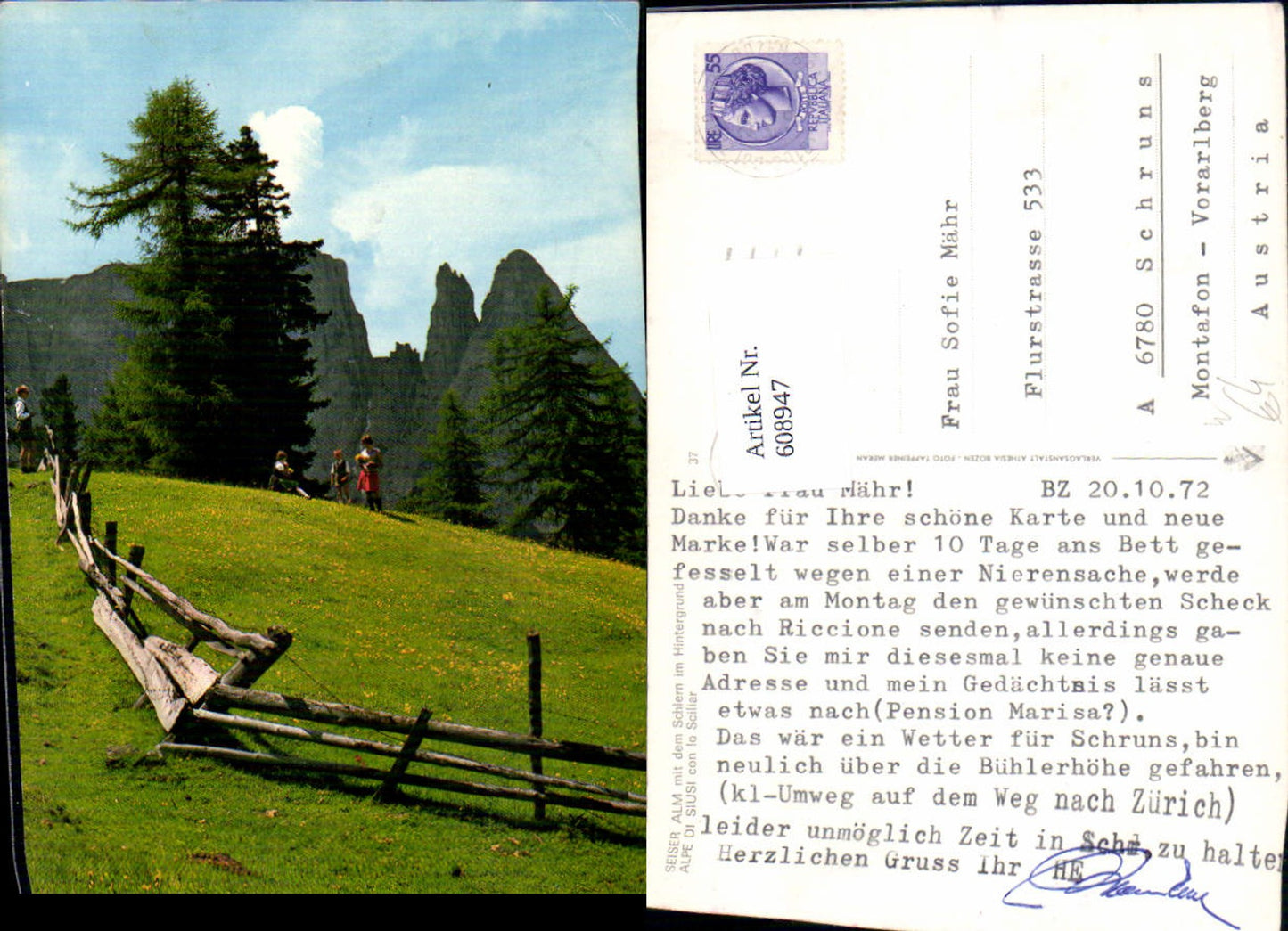 Alte Ansichtskarte – Old Postcard