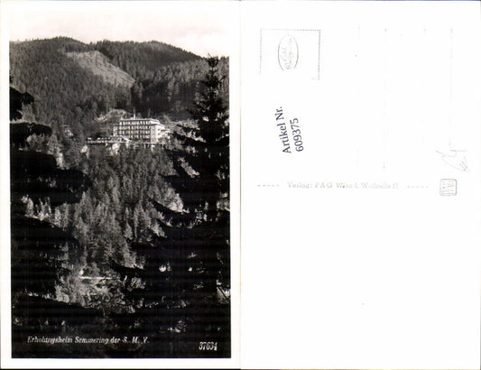 609375,Semmering Erholungsheim des S.M.V.
