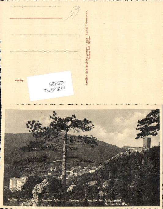 609389,Ruine Rauhenstein bei Baden Wien Pension Sacher