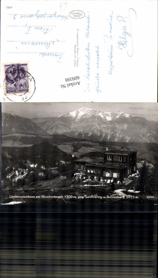 609398,Liechtensteinhaus Hirschenkogel Semmering