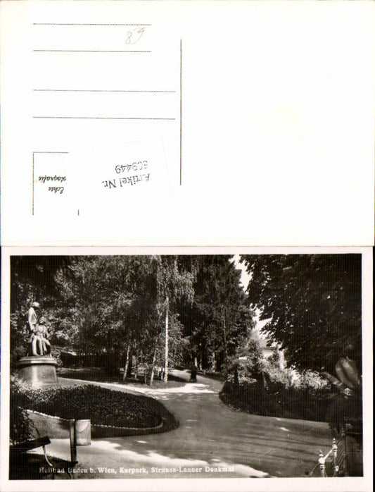609449,Baden bei Wien Strauss Lanner Denkmal Park