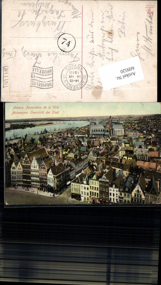 609520,Anvers Antwerp Flanders Overzicht the Stad Ville