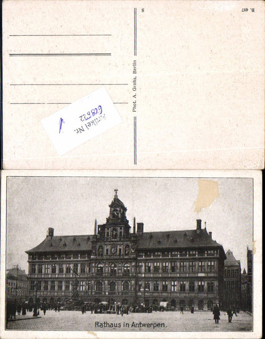 609522, Antwerp, Flanders, City Hall