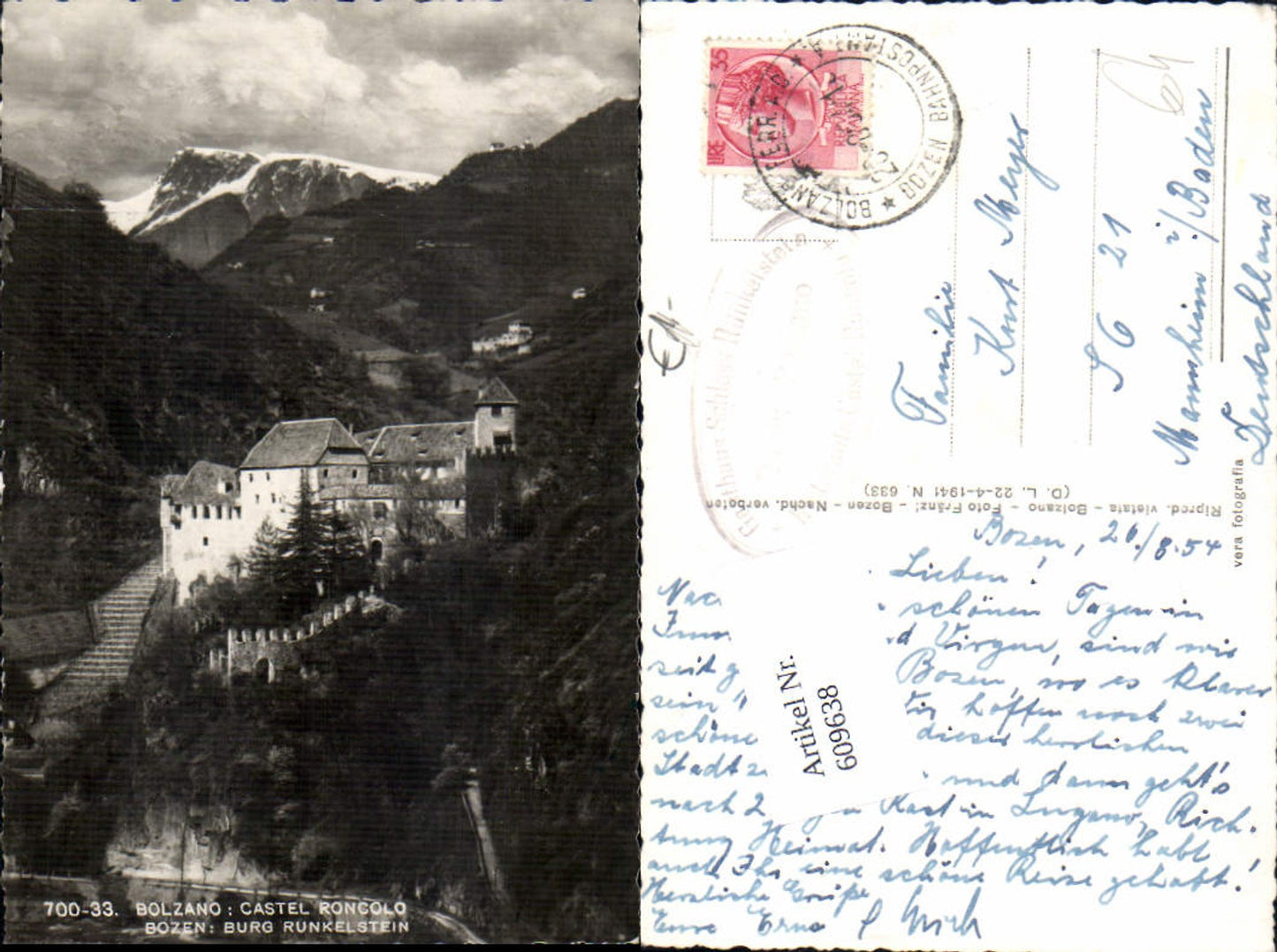 Alte Ansichtskarte – Old Postcard