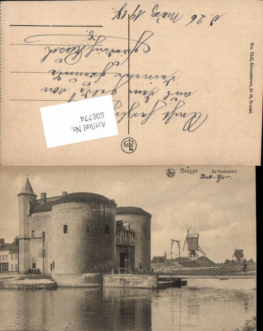 609774,Brugge Bruges Bruges Kruispoort harbor