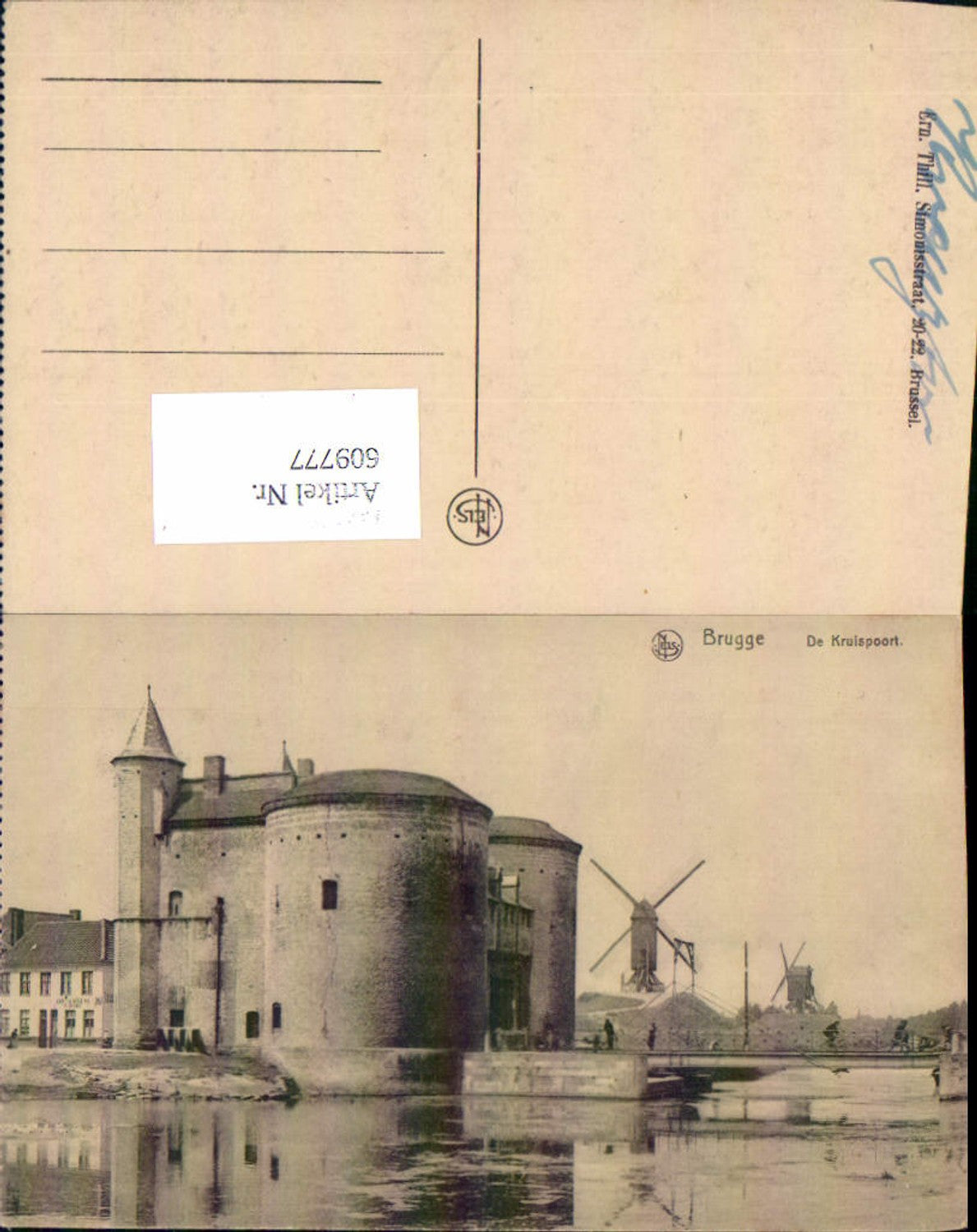 609777,Brugge Bruges Brügge Kriuspoort Windmühle