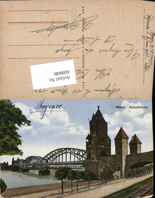 609808,Mainz am Rhein Kaiserbrücke Brücke