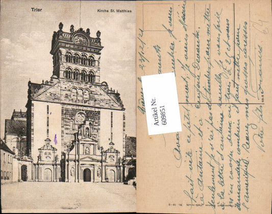 609851,Trier an der Mosel Treves Kirche St. Matthias