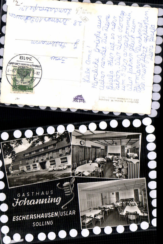 609877,Eschershausen Uslar Solling Gasthaus Pension W. Johanning LK Holzminden Stadtoldendorf
