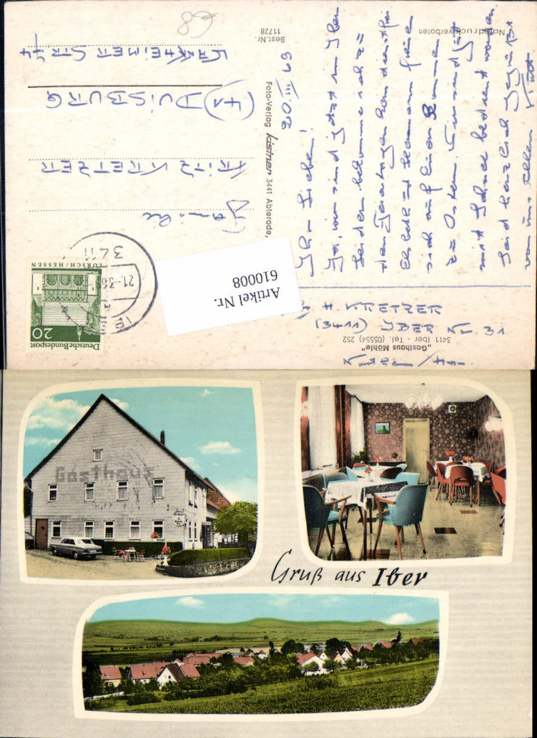 610008,tolle AK Gruß aus Iber Einbeck b. Northeim Gasthaus Möhle