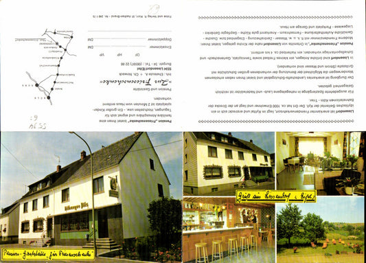 610045,tolle Klapp-AK Lissendorf Eifel Gasthaus Friesenschenke Gerolstein