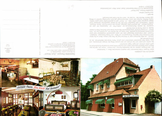 610046,tolle Klapp-AK Bad Sassendorf Gasthaus zum Hirsch Lk Soest