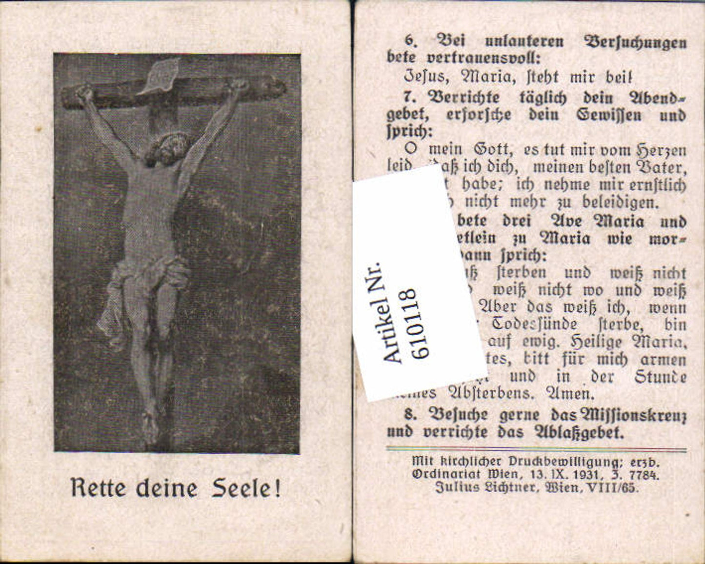 Alte Ansichtskarte – Old Postcard