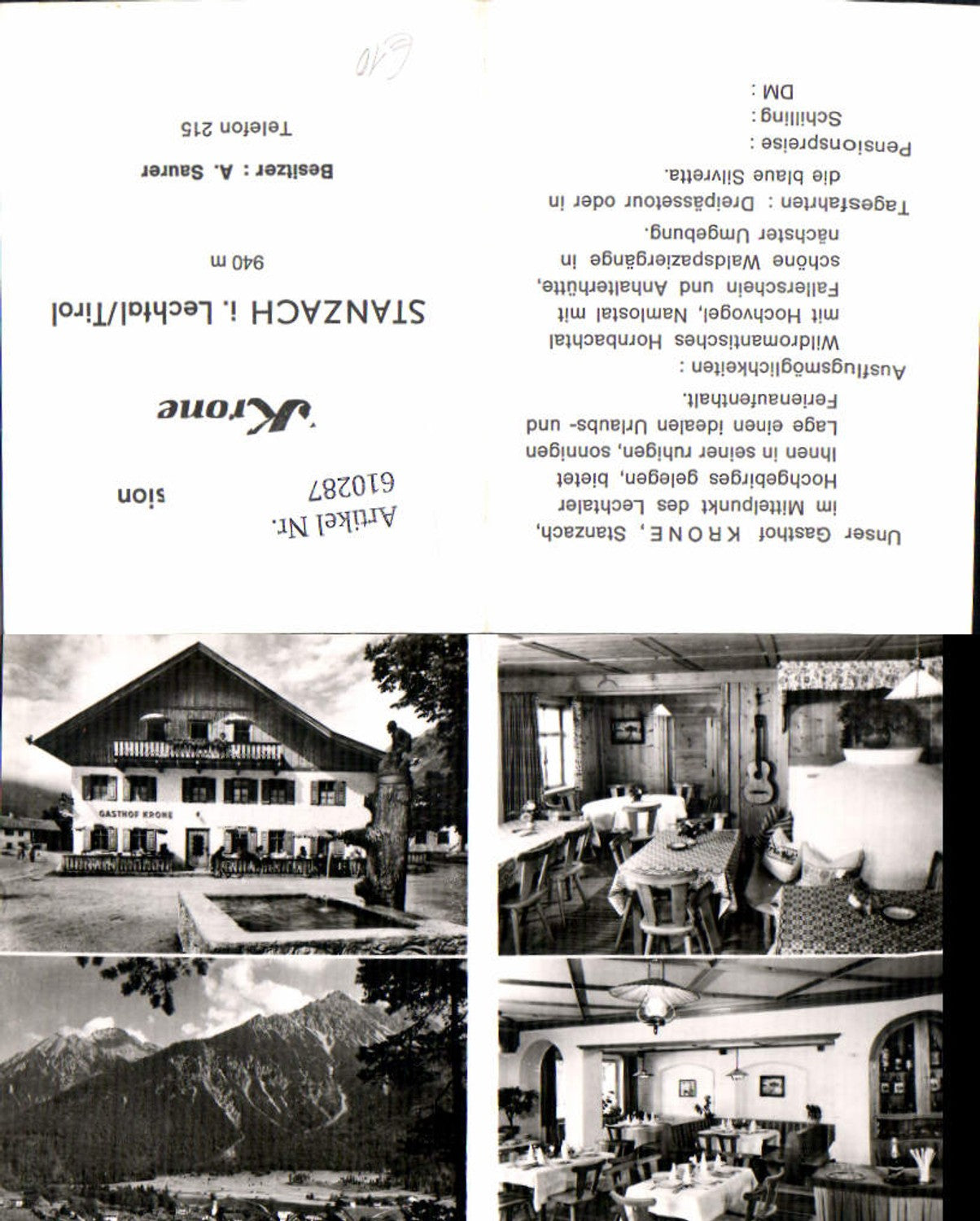Alte Ansichtskarte – Old Postcard