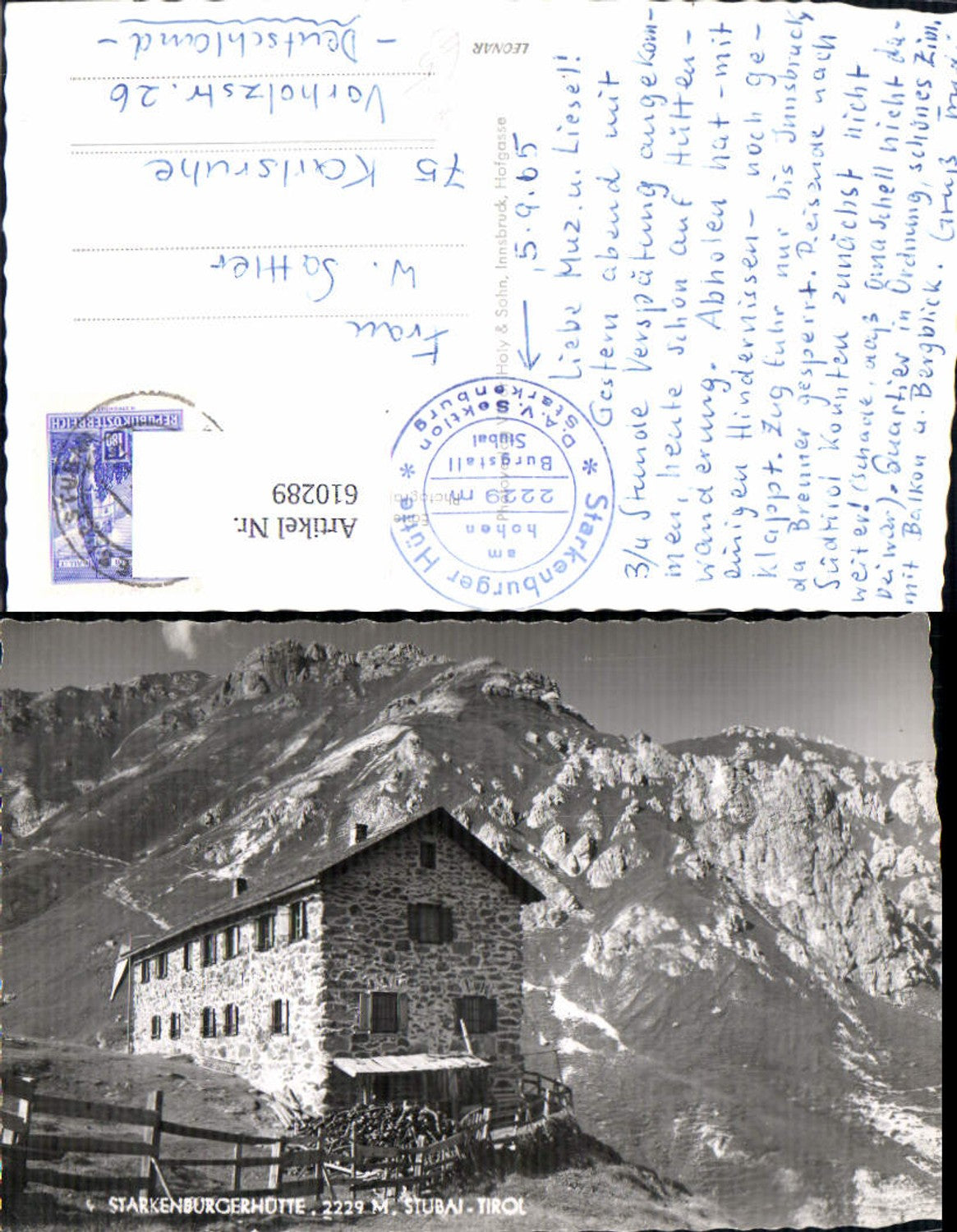 Alte Ansichtskarte – Old Postcard
