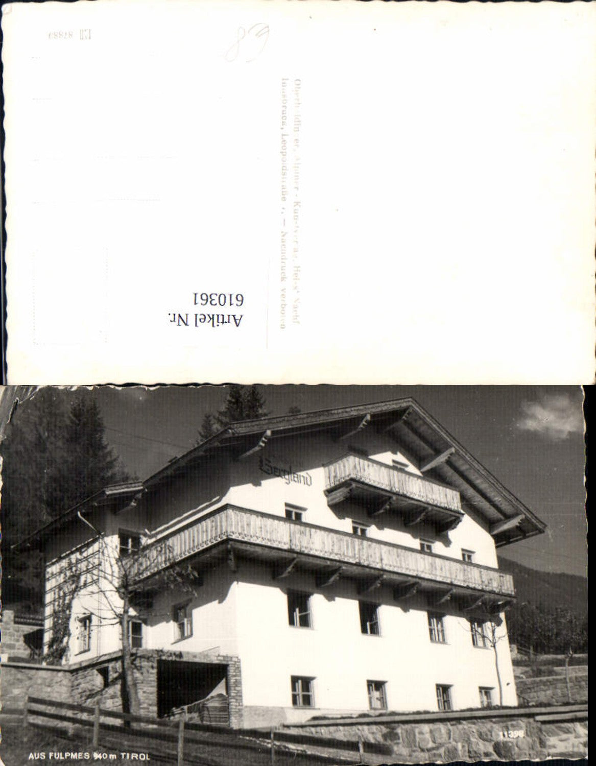 Alte Ansichtskarte – Old Postcard