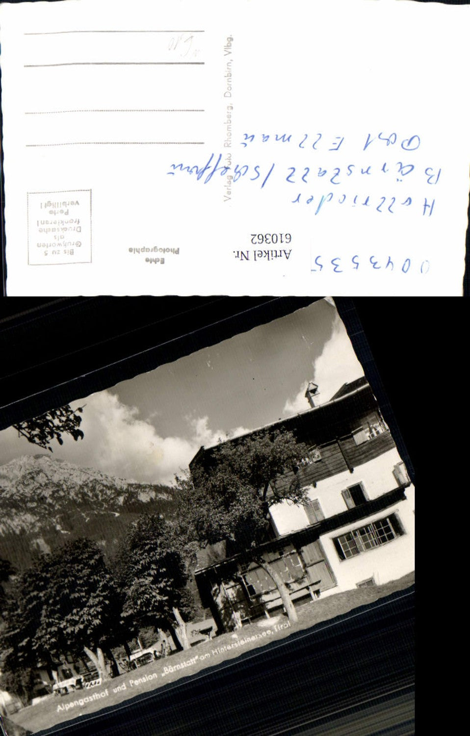 Alte Ansichtskarte – Old Postcard