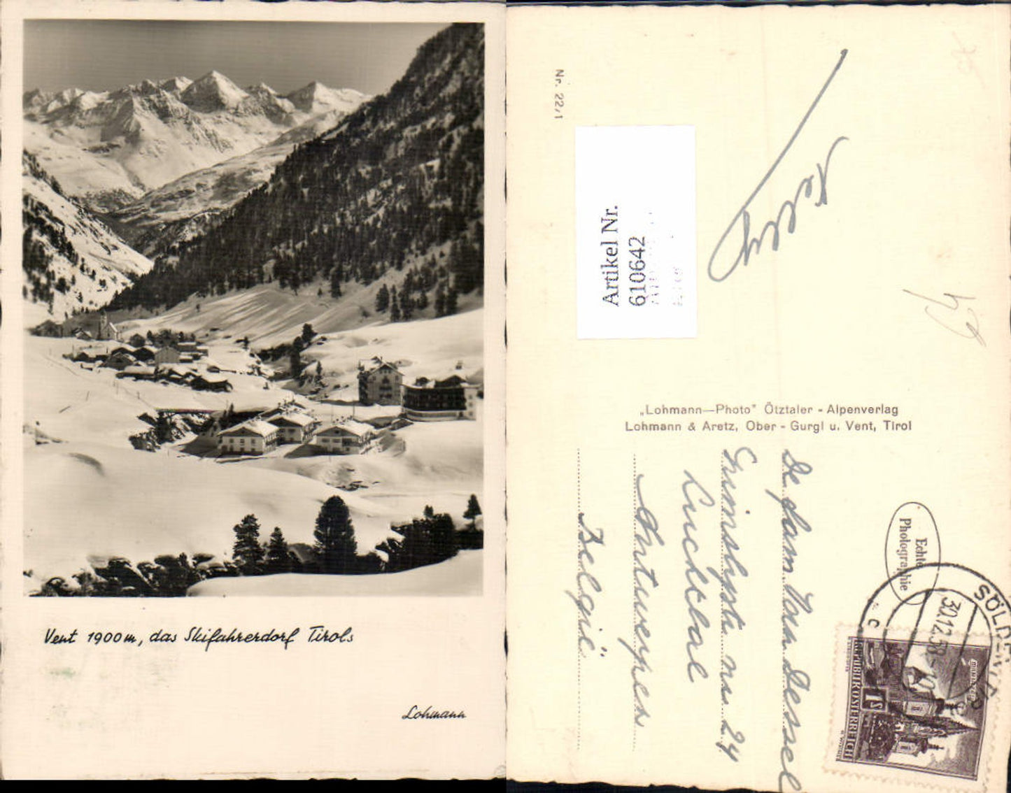 Alte Ansichtskarte – Old Postcard