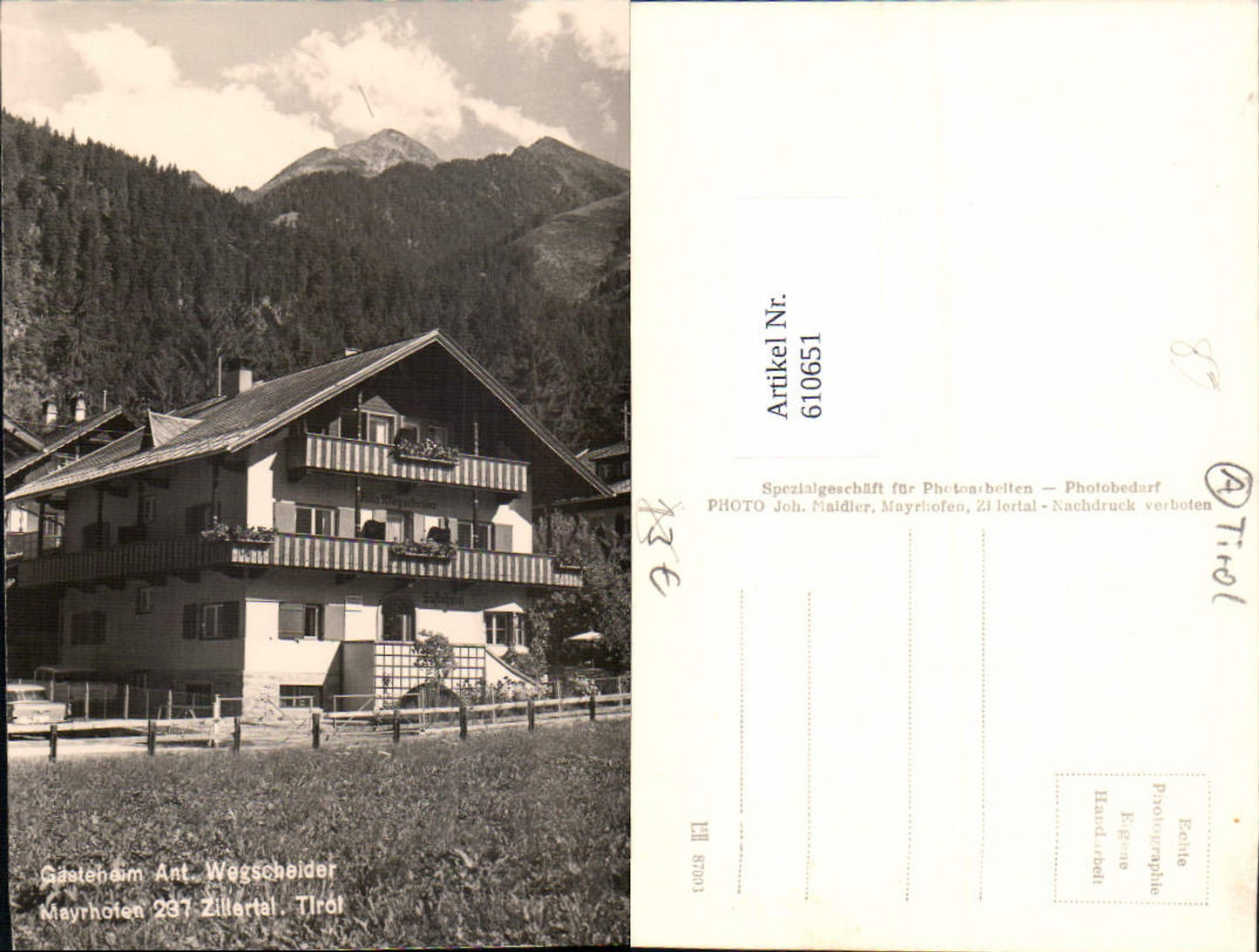 Alte Ansichtskarte – Old Postcard