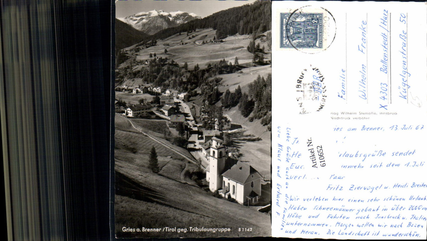 Alte Ansichtskarte – Old Postcard