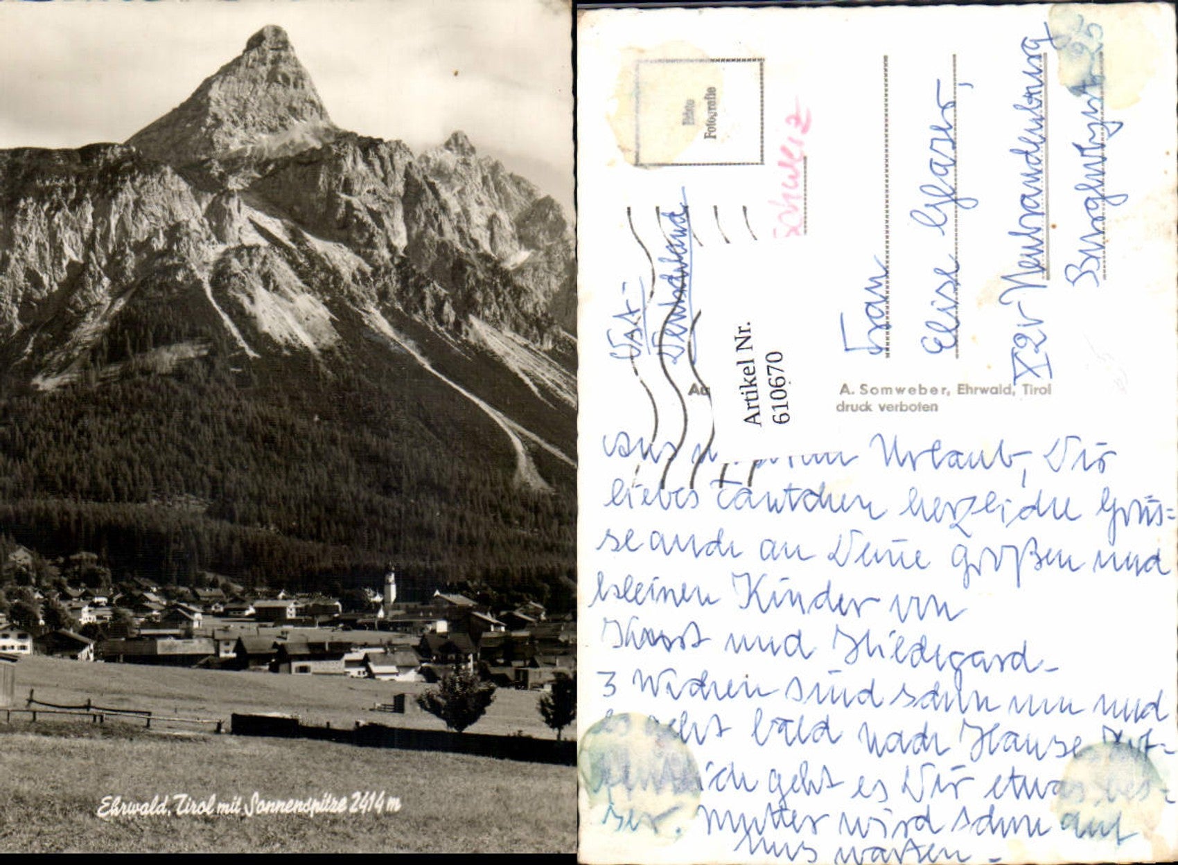Alte Ansichtskarte – Old Postcard