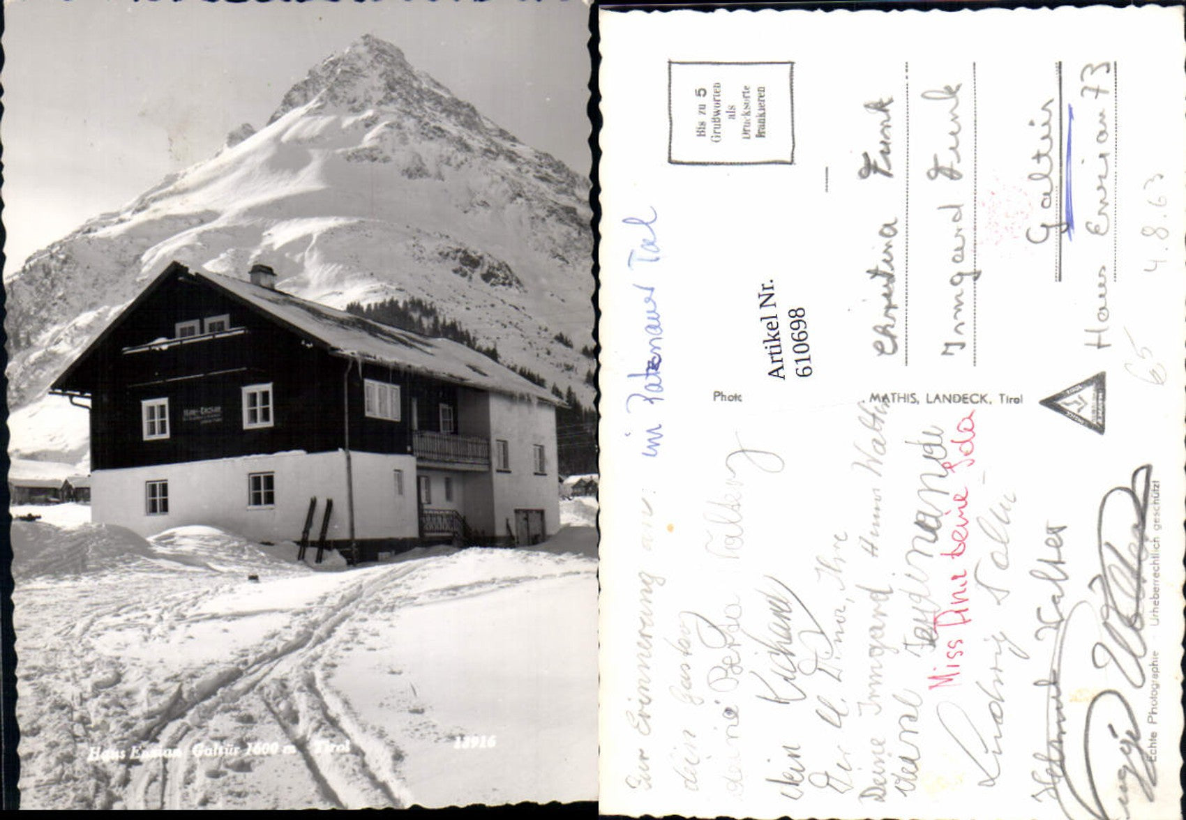 Alte Ansichtskarte – Old Postcard