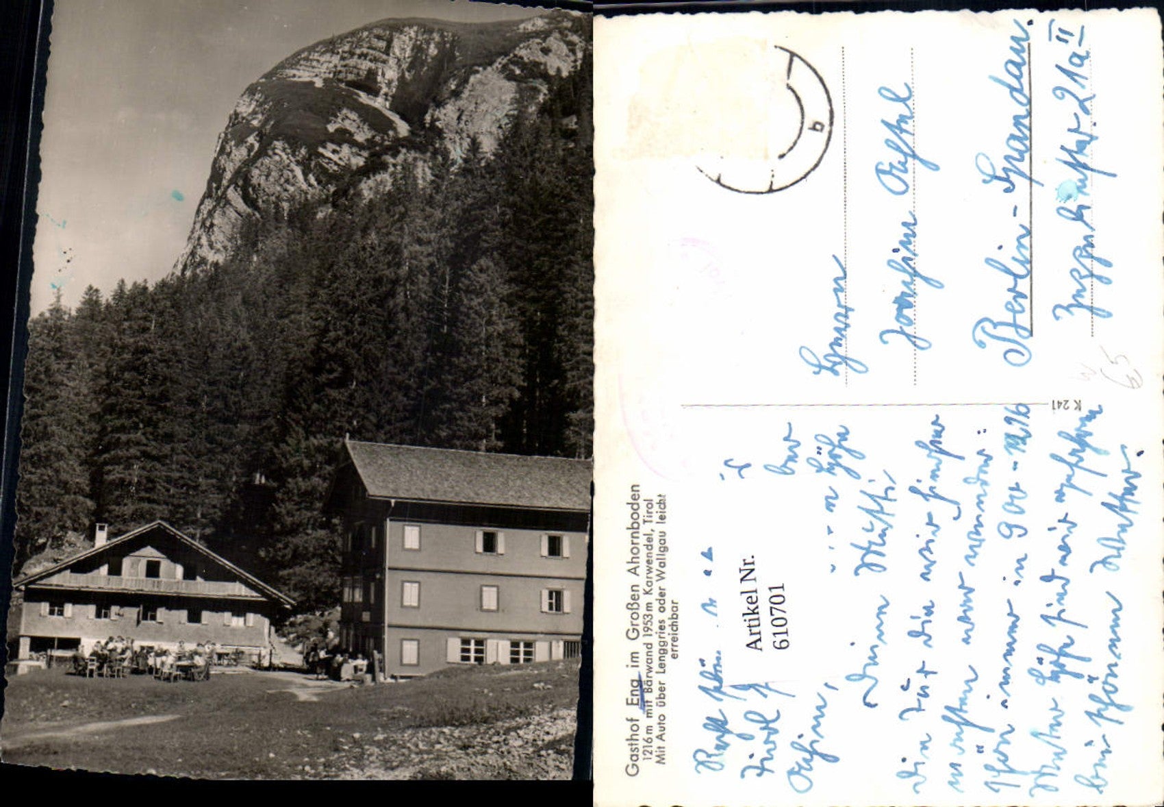 Alte Ansichtskarte – Old Postcard