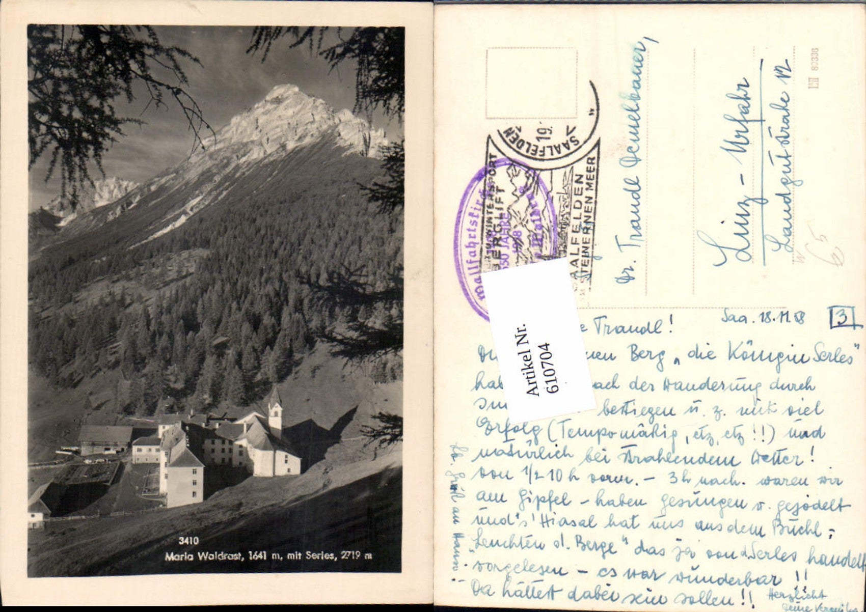 Alte Ansichtskarte – Old Postcard