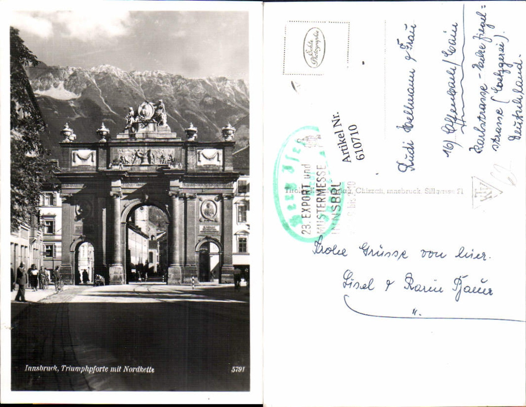 Alte Ansichtskarte – Old Postcard
