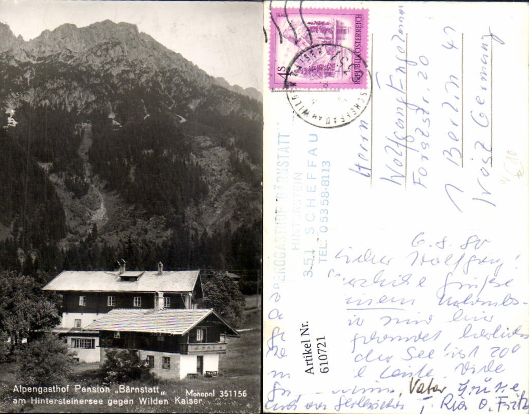 Alte Ansichtskarte – Old Postcard