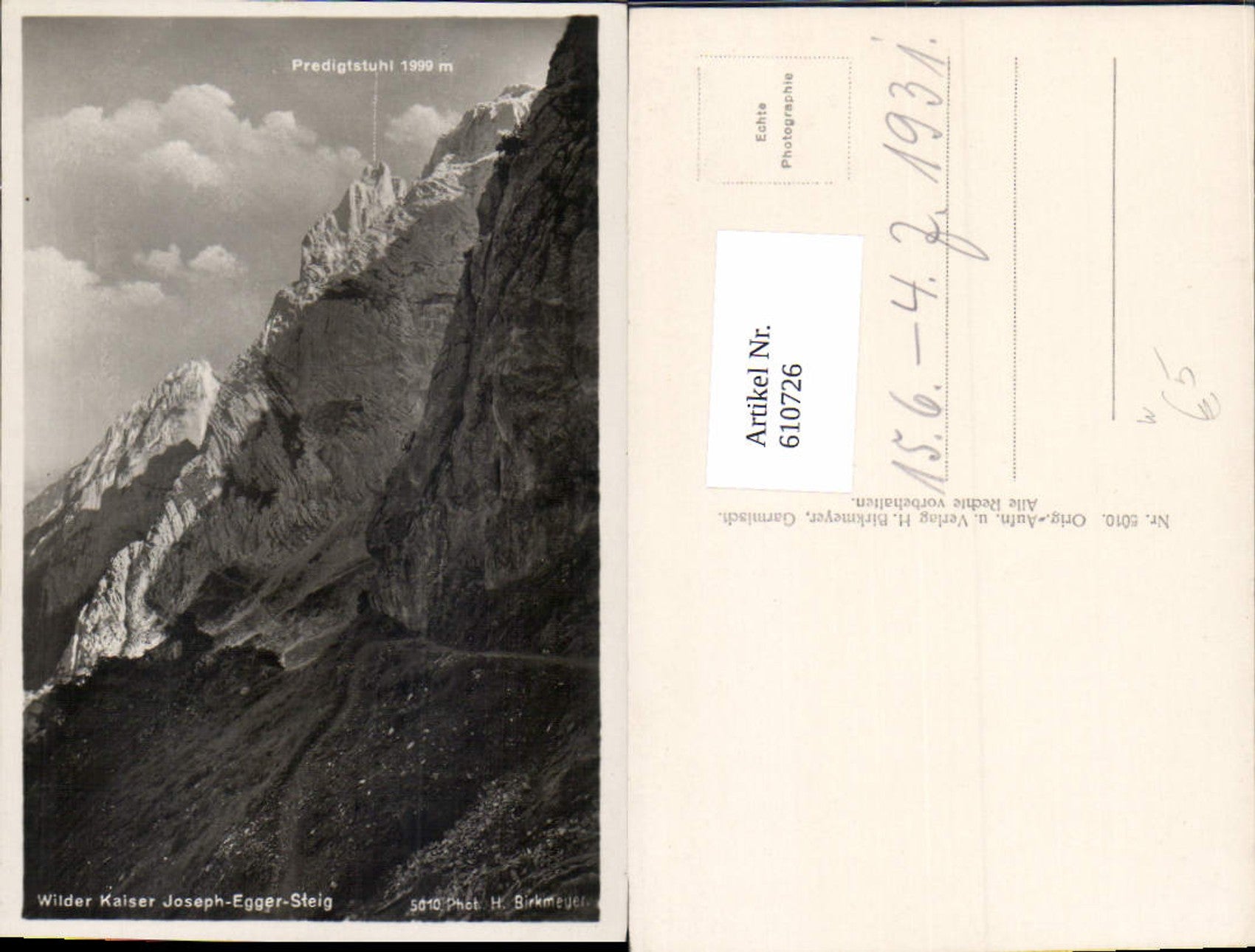 Alte Ansichtskarte – Old Postcard